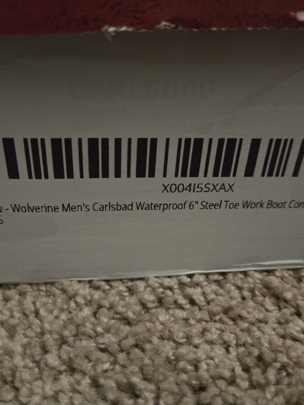 Wolverine Men's Carlsbad 6" Steel Toe Waterproof Work Boot - Black - Picture 13 of 14